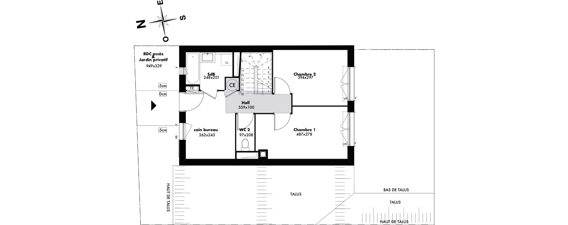 Maison T3 de 77,15 m2 &agrave; Gap Romette