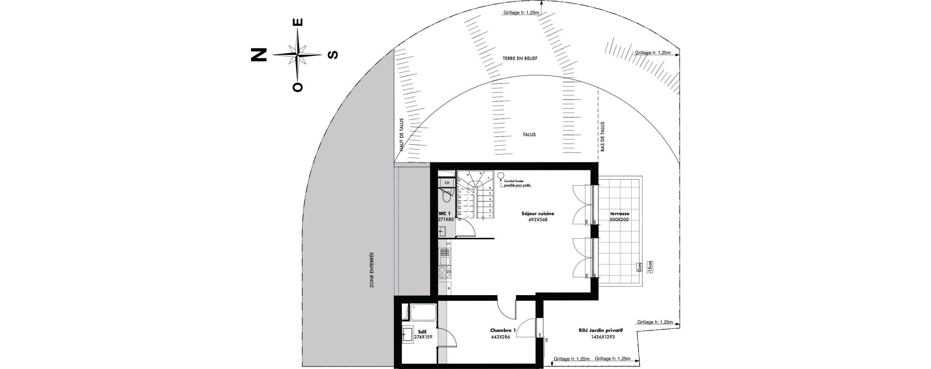 Maison T4 de 93,53 m2 &agrave; Gap Romette
