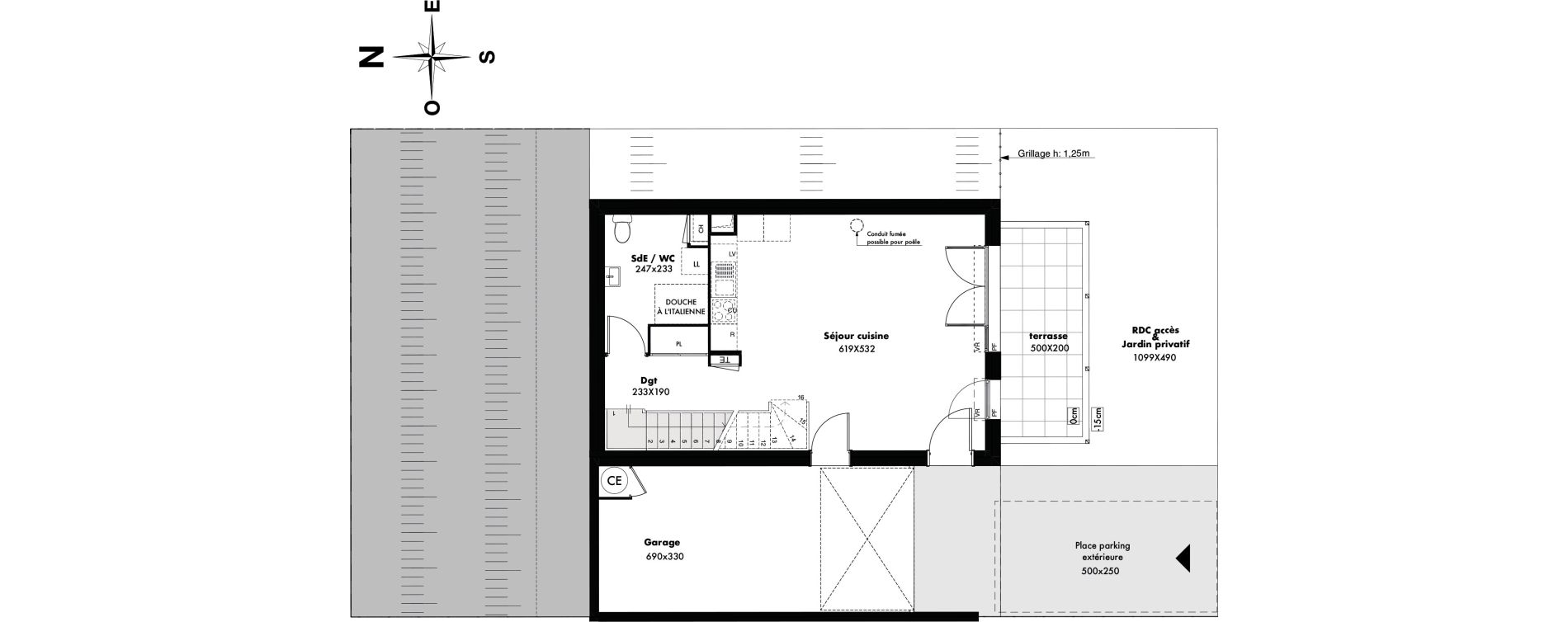 Maison T4 de 81,47 m2 &agrave; Gap Romette