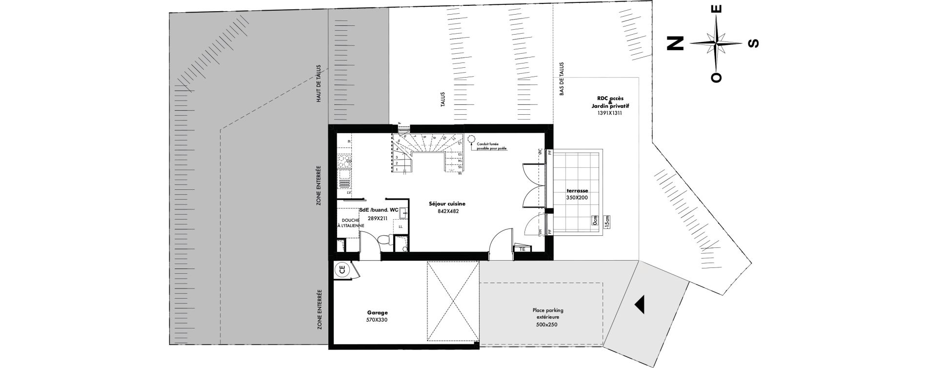 Maison T3 de 71,82 m2 &agrave; Gap Romette