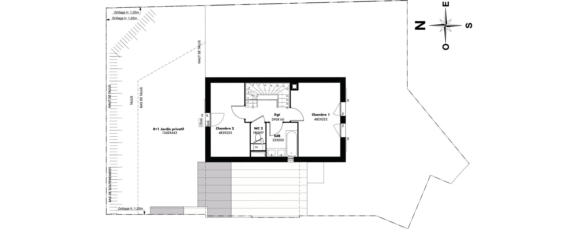 Maison T3 de 71,82 m2 &agrave; Gap Romette