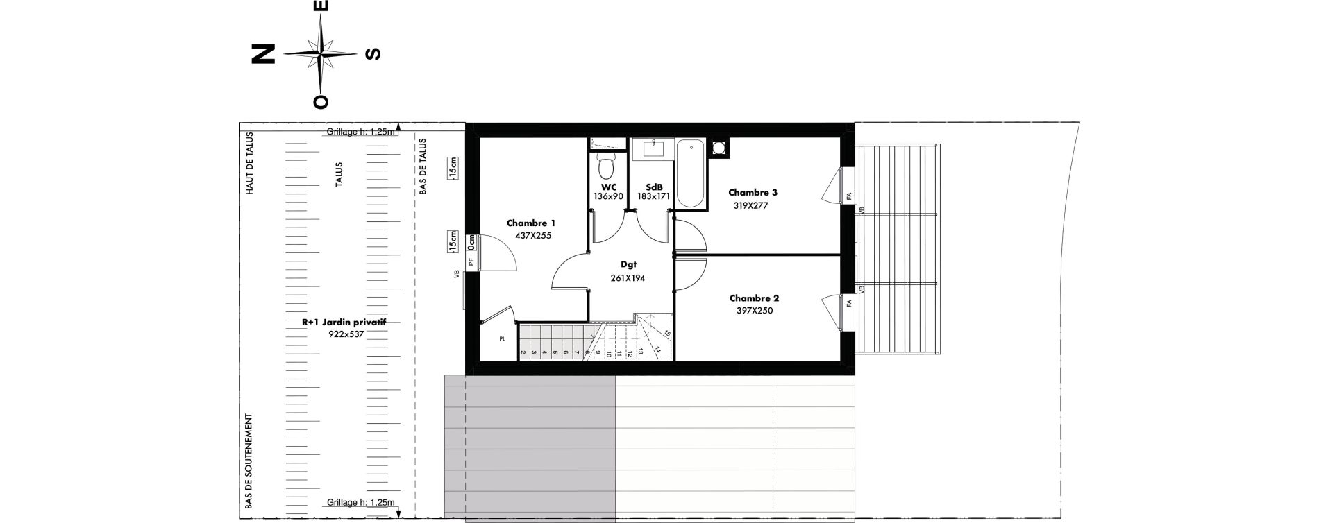 Maison T4 de 81,47 m2 &agrave; Gap Romette