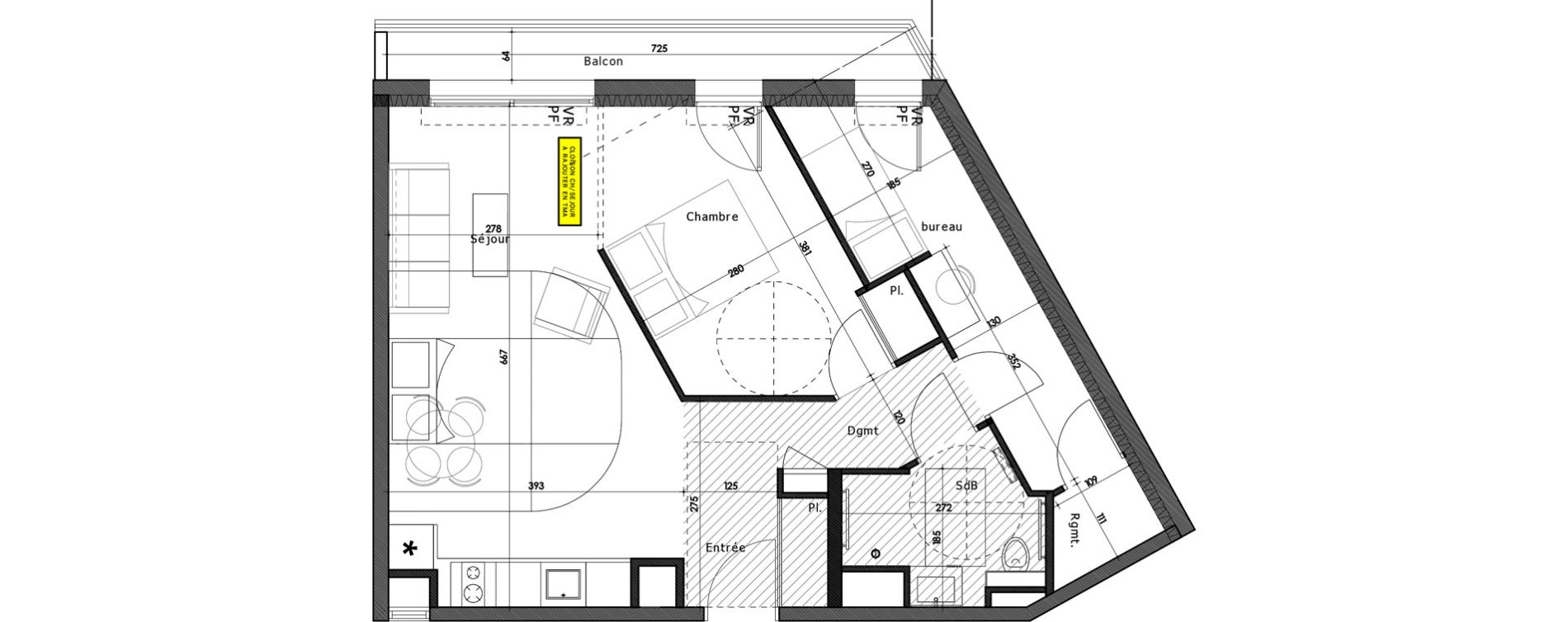 Appartement T3 de 55,80 m2 &agrave; Gap Gap centre