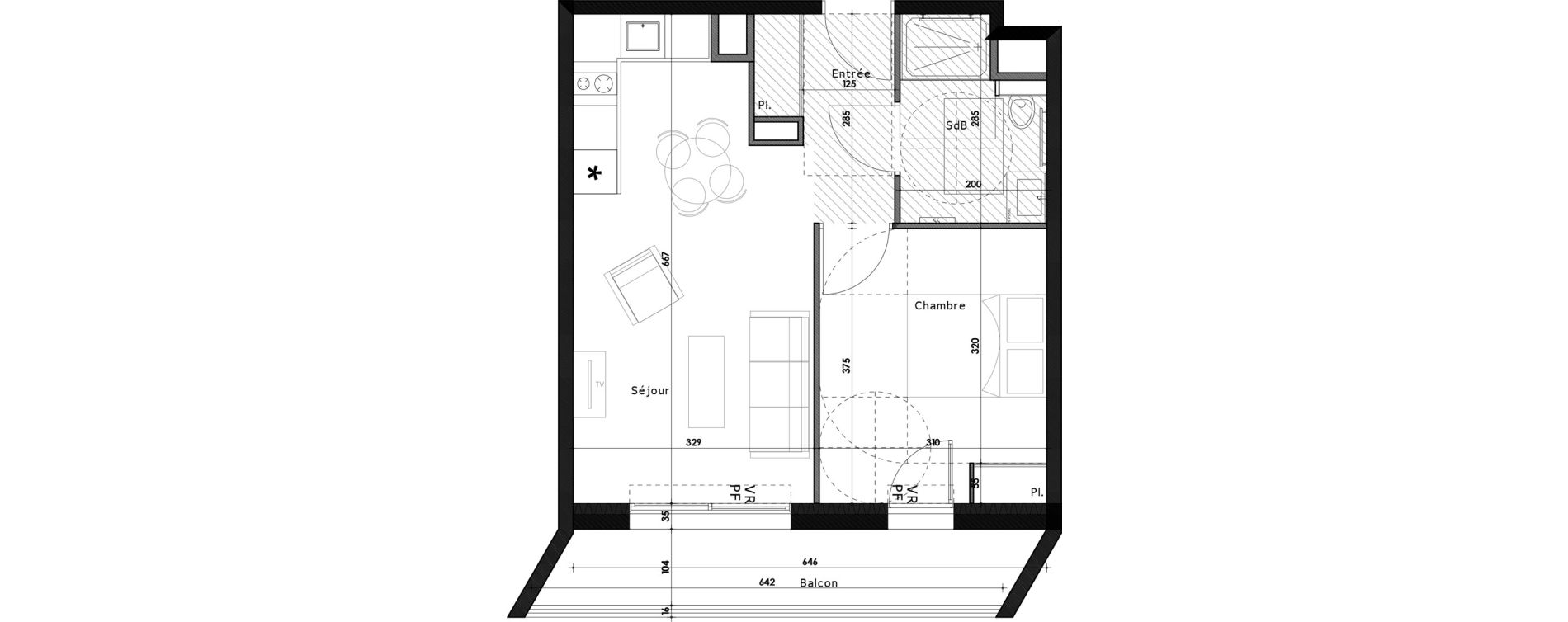 Appartement T2 de 40,80 m2 &agrave; Gap Gap centre