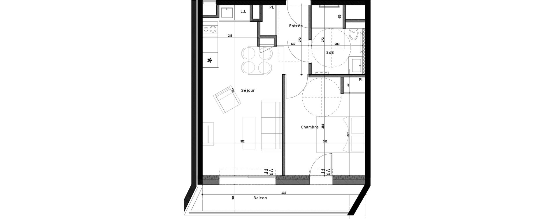 Appartement T2 de 39,30 m2 &agrave; Gap Gap centre