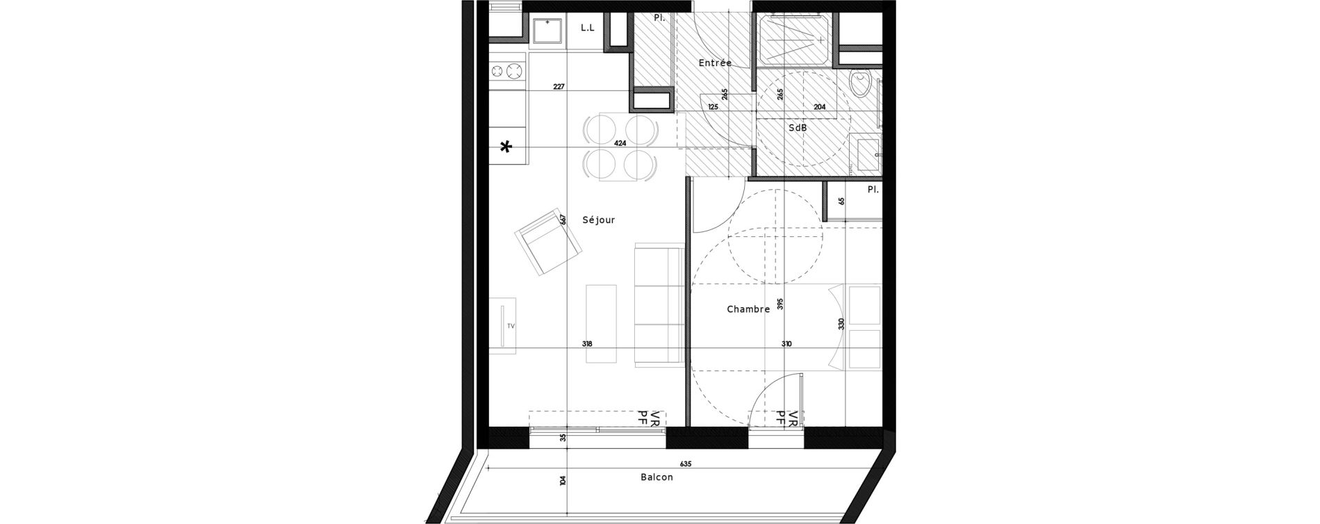 Appartement T2 de 39,85 m2 &agrave; Gap Gap centre