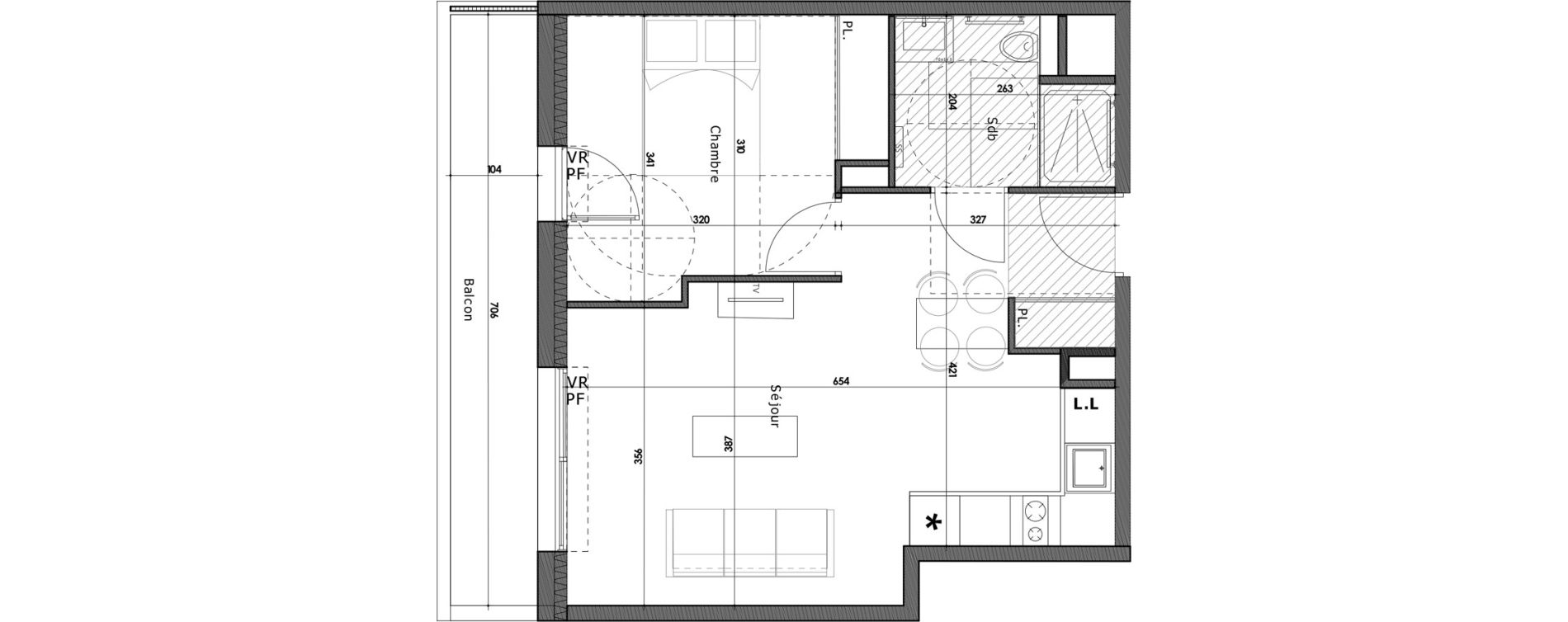 Appartement T2 de 42,15 m2 &agrave; Gap Gap centre