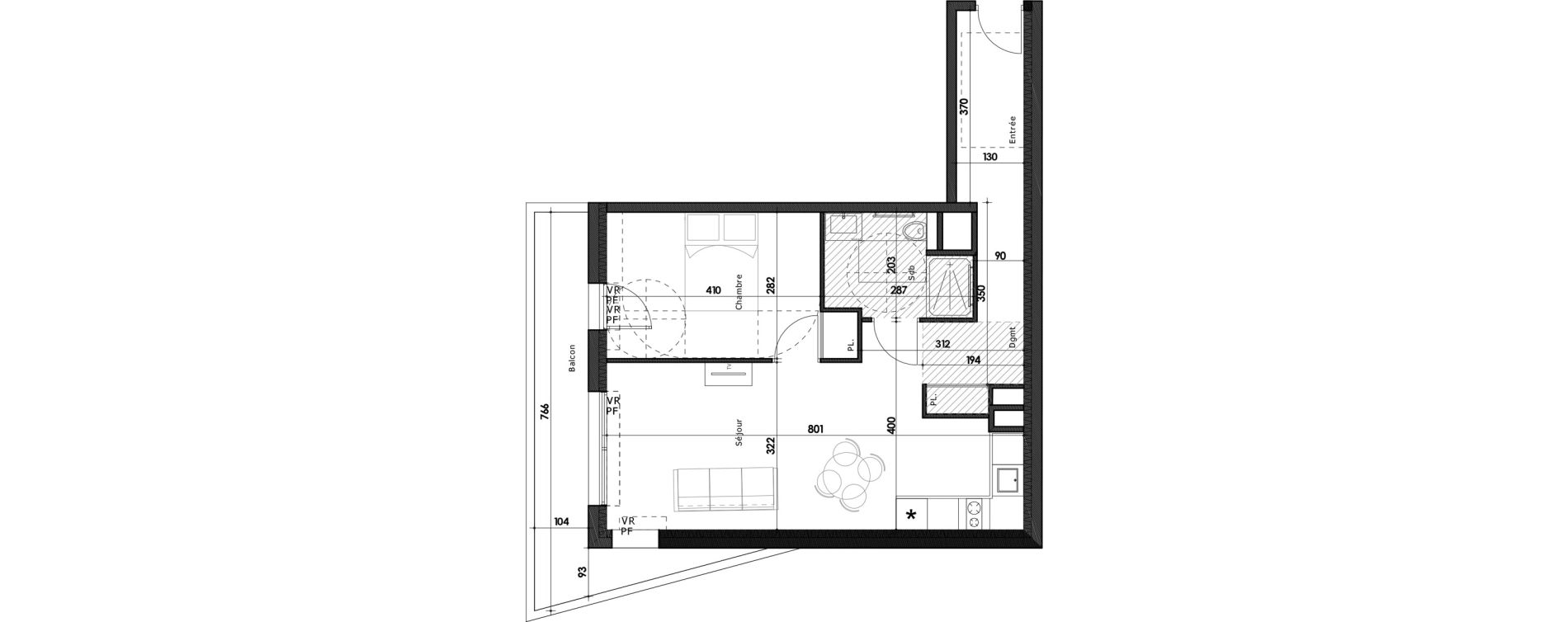 Appartement T2 de 51,40 m2 &agrave; Gap Gap centre