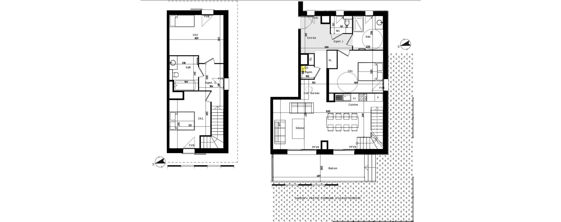 Appartement T4 de 99,60 m2 au Mon&ecirc;tier-Les-Bains Centre
