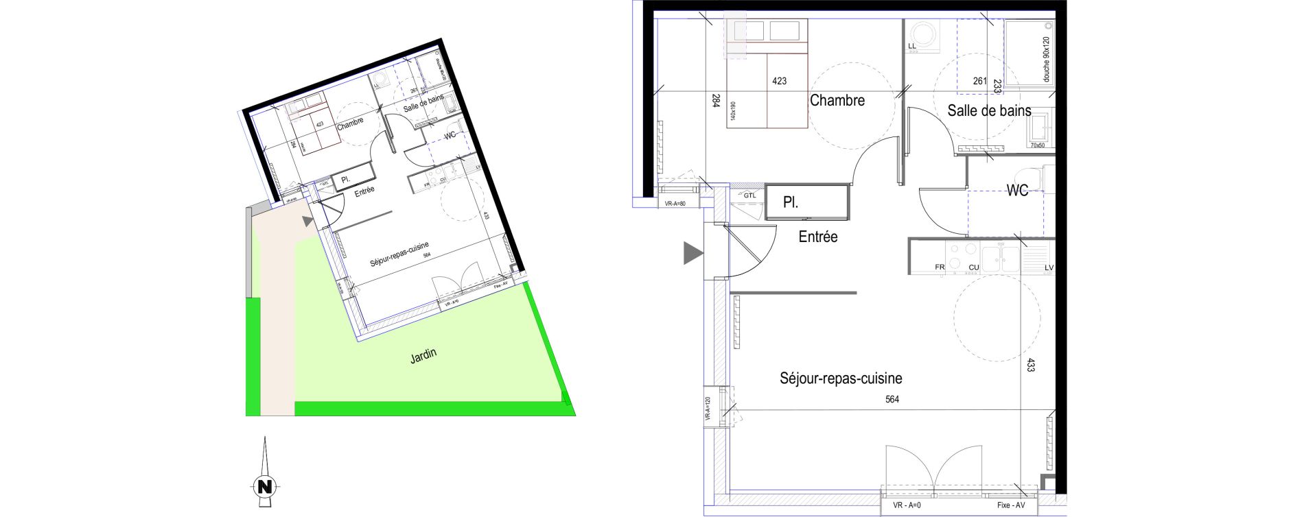 Appartement T2 de 48,60 m2 &agrave; Saint-Bonnet-En-Champsaur Centre