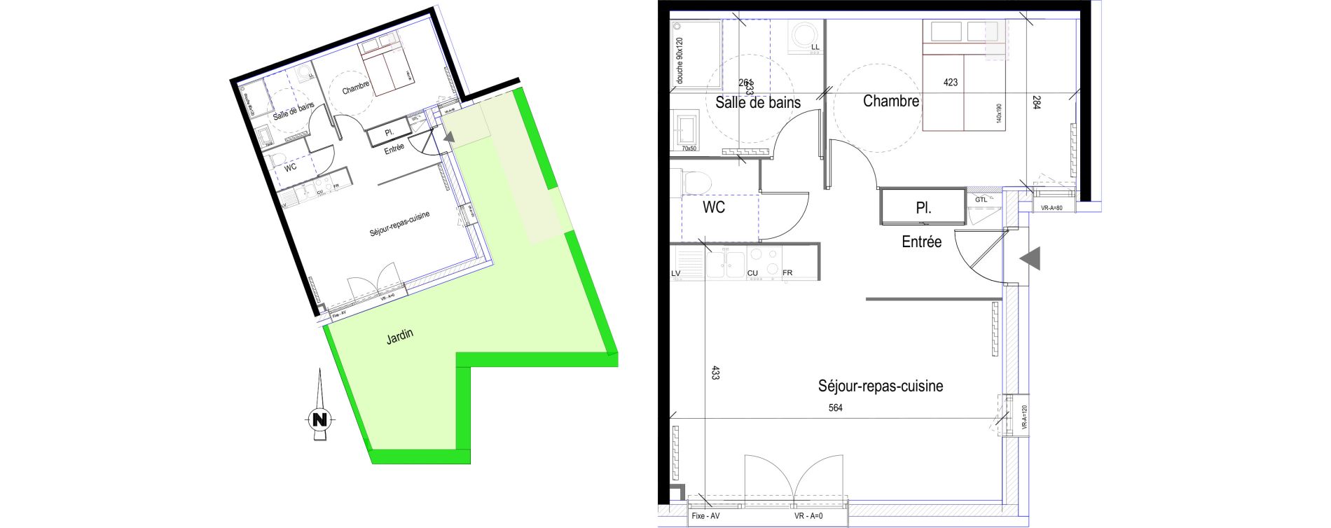 Appartement T2 de 48,60 m2 &agrave; Saint-Bonnet-En-Champsaur Centre