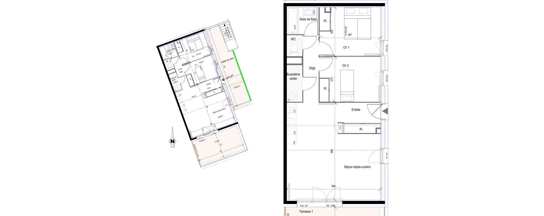 Appartement T3 de 63,13 m2 &agrave; Saint-Bonnet-En-Champsaur Centre