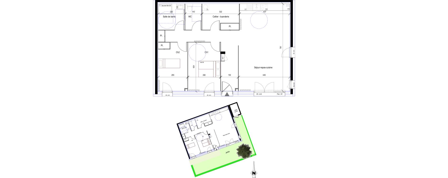 Appartement T3 de 85,67 m2 &agrave; Saint-Bonnet-En-Champsaur Centre