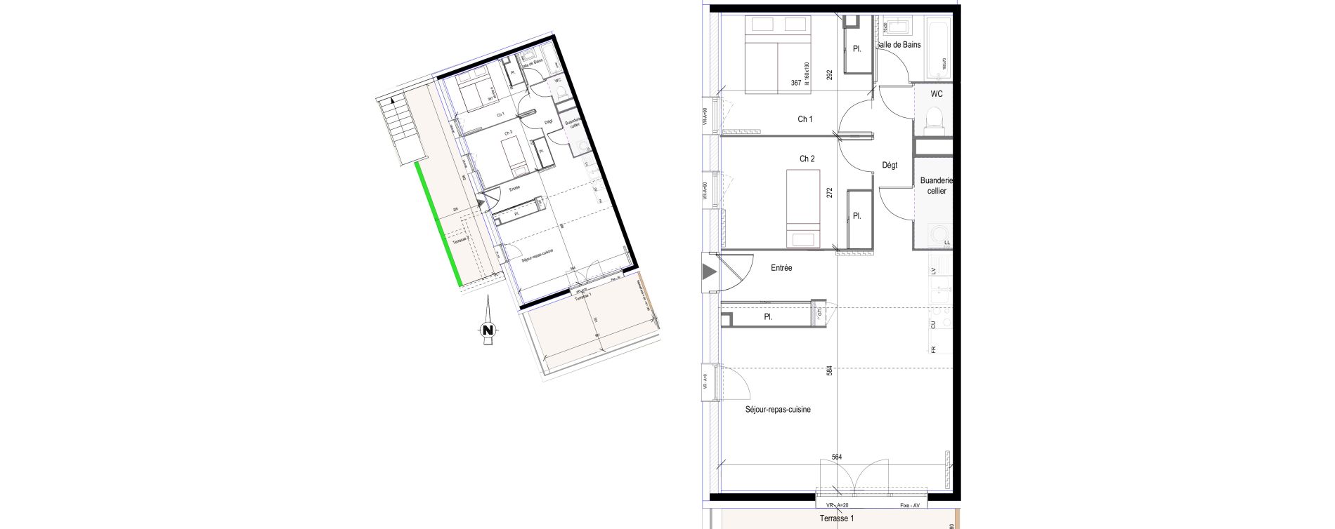 Appartement T3 de 63,13 m2 &agrave; Saint-Bonnet-En-Champsaur Centre