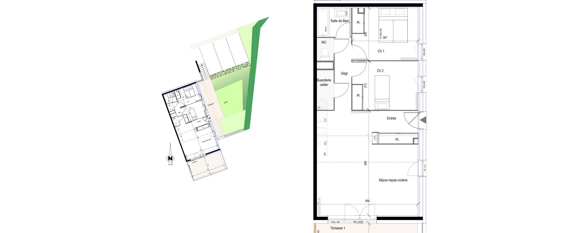 Appartement T3 de 63,13 m2 &agrave; Saint-Bonnet-En-Champsaur Centre