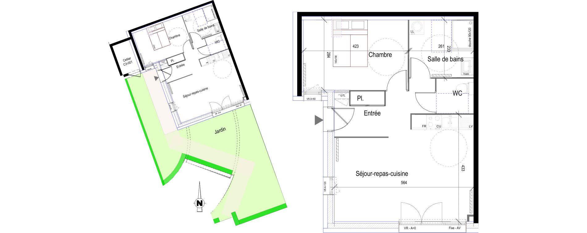 Appartement T2 de 48,60 m2 &agrave; Saint-Bonnet-En-Champsaur Centre