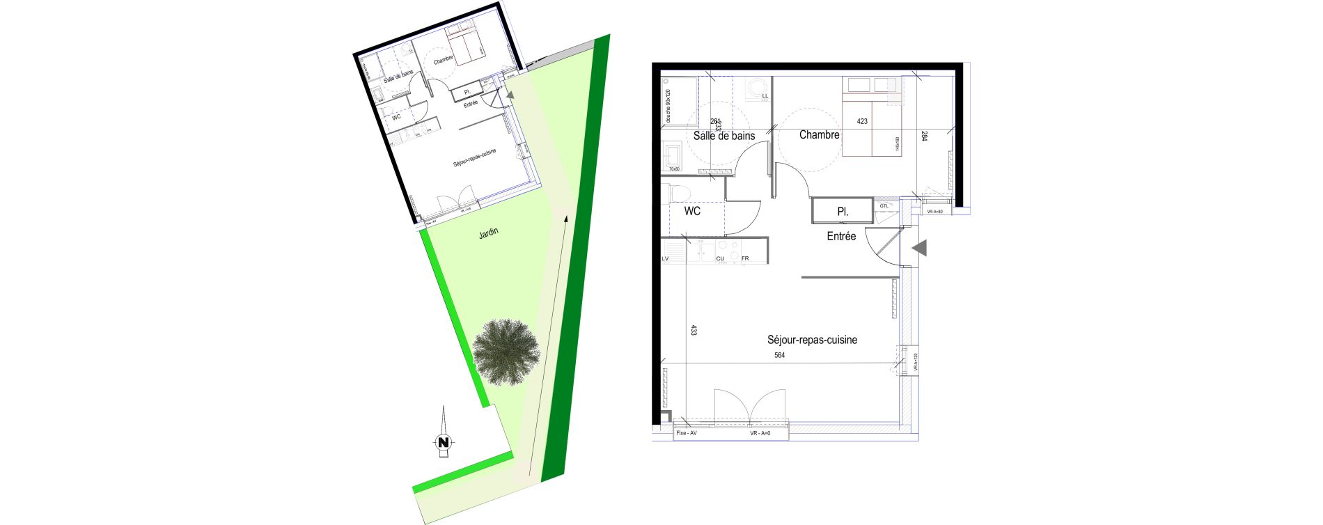 Appartement T2 de 48,60 m2 &agrave; Saint-Bonnet-En-Champsaur Centre