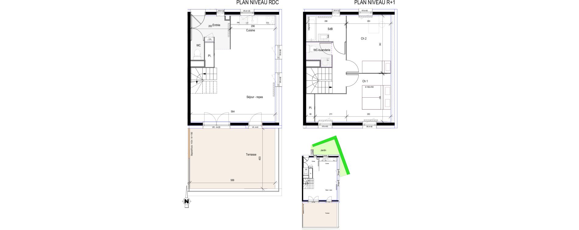 Duplex T3 de 72,20 m2 &agrave; Saint-Bonnet-En-Champsaur Centre