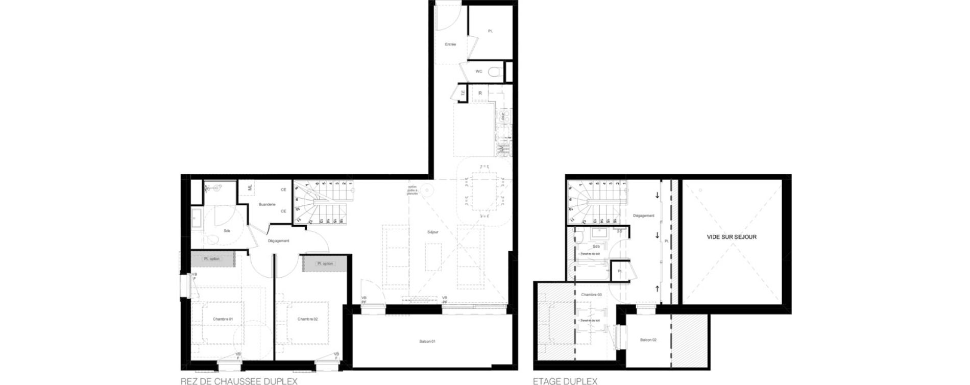 Duplex T4 de 97,48 m2 &agrave; Saint-Chaffrey Centre