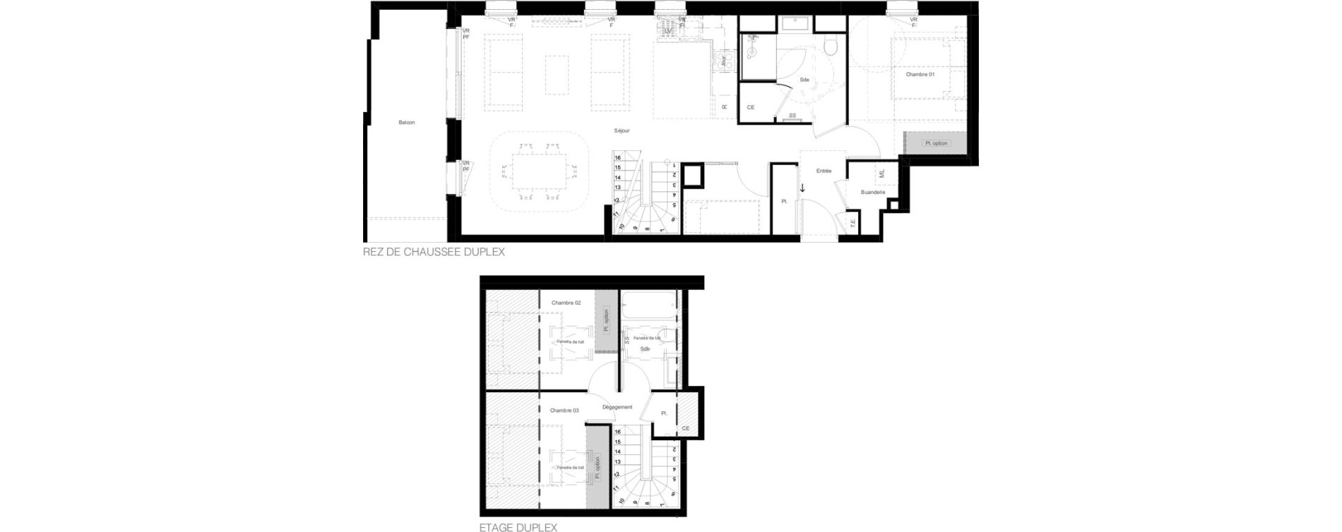 Duplex T4 de 82,76 m2 &agrave; Saint-Chaffrey Centre