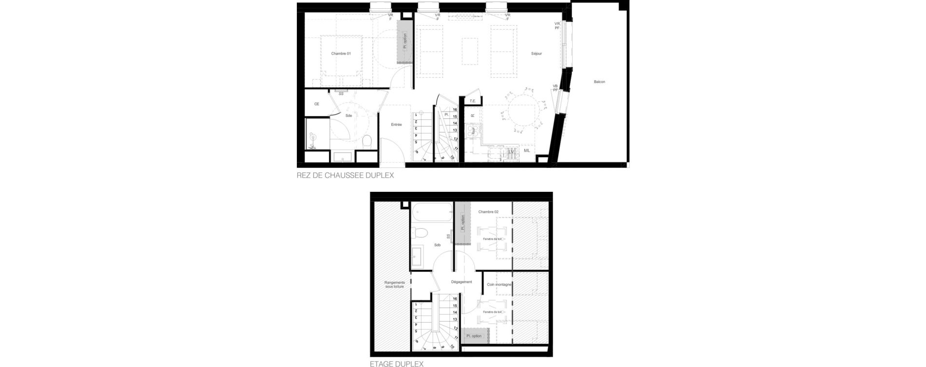 Duplex T3 de 67,18 m2 &agrave; Saint-Chaffrey Centre