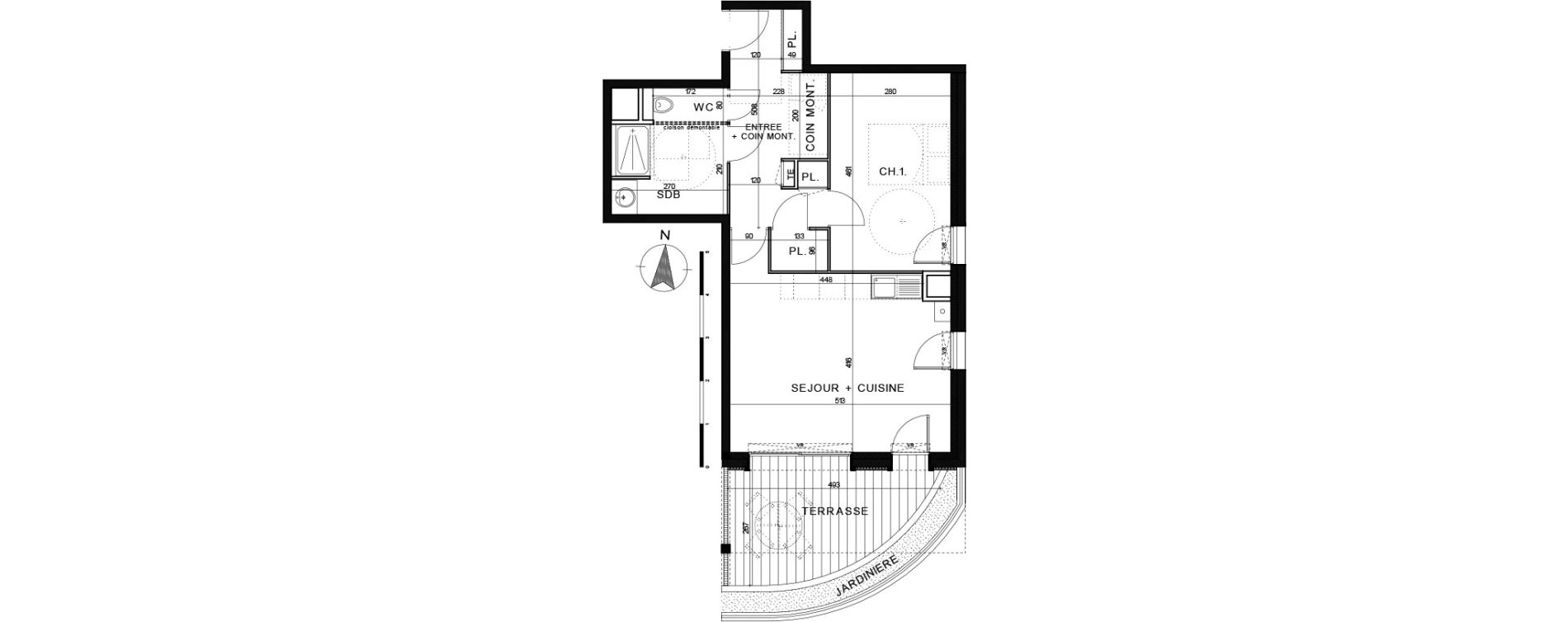 Appartement T2 de 53,40 m2 &agrave; Saint-Chaffrey Serre chevalier