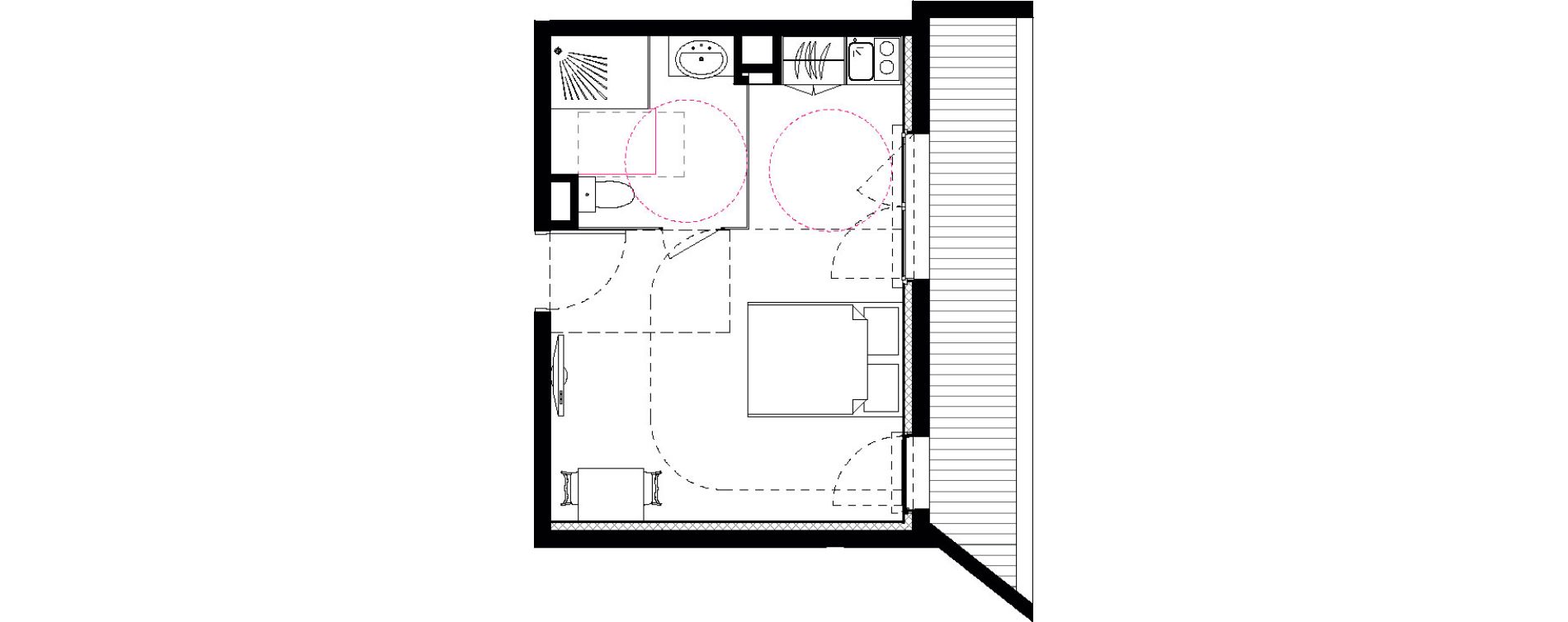 Appartement T1 de 26,25 m2 &agrave; Vars Les claux