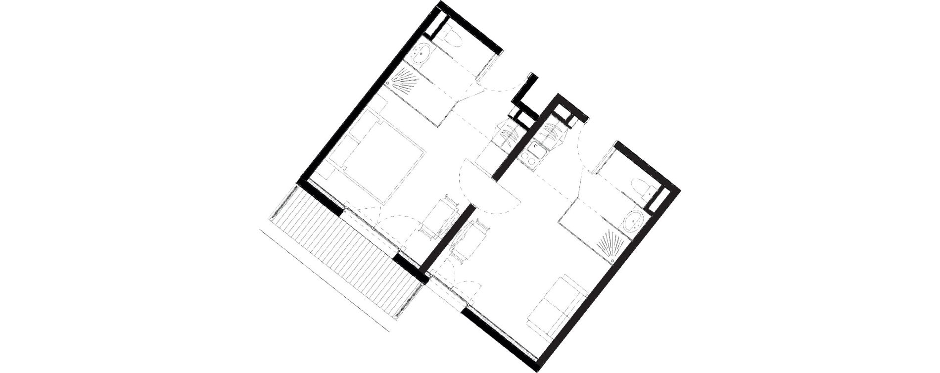 Appartement T2 de 41,58 m2 &agrave; Vars Les claux