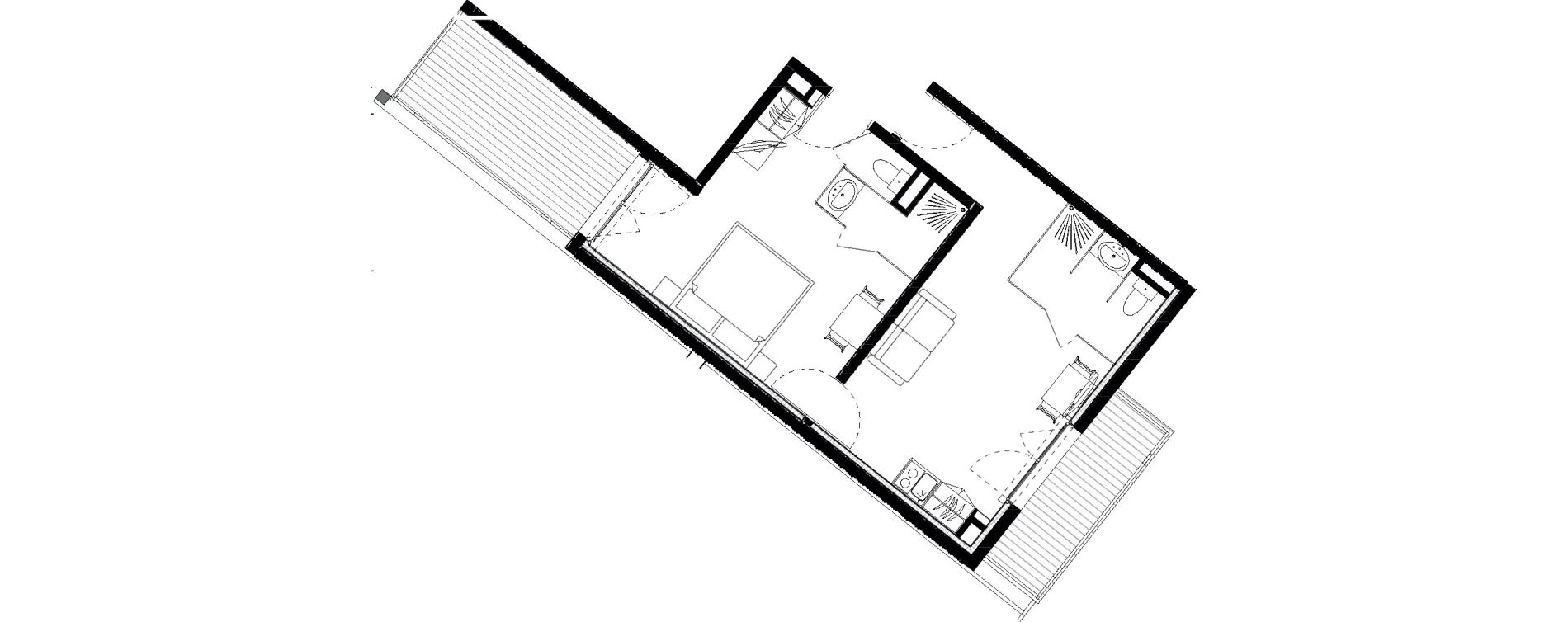 Appartement T2 de 45,99 m2 &agrave; Vars Les claux