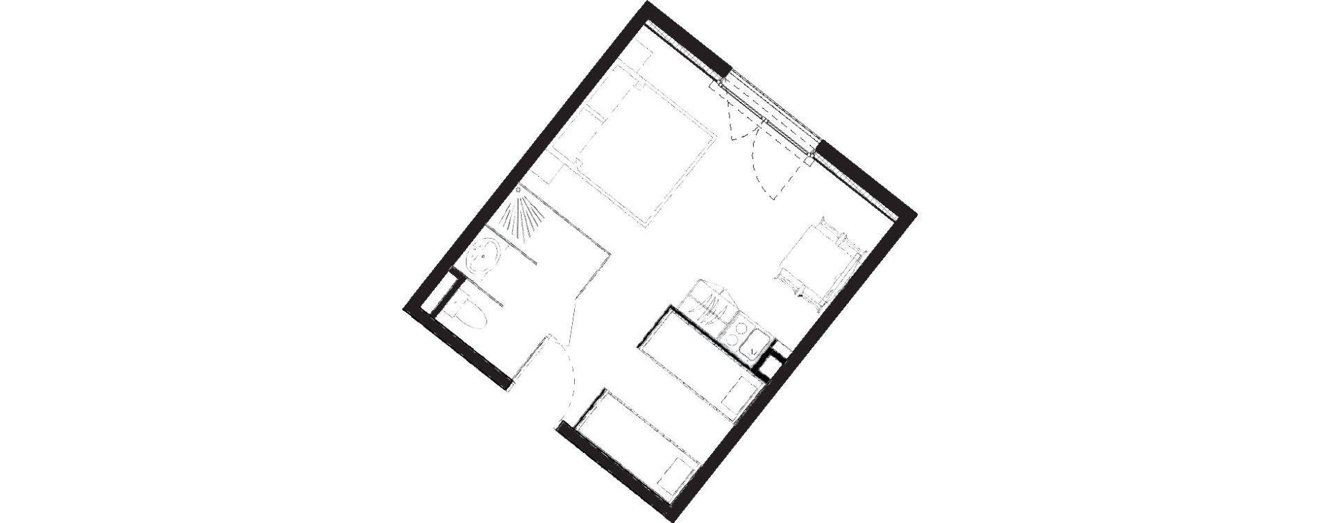 Appartement T1 de 28,25 m2 &agrave; Vars Les claux