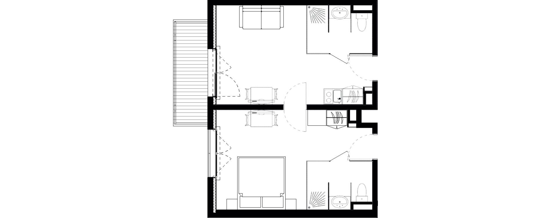 Appartement T2 de 44,00 m2 &agrave; Vars Les claux