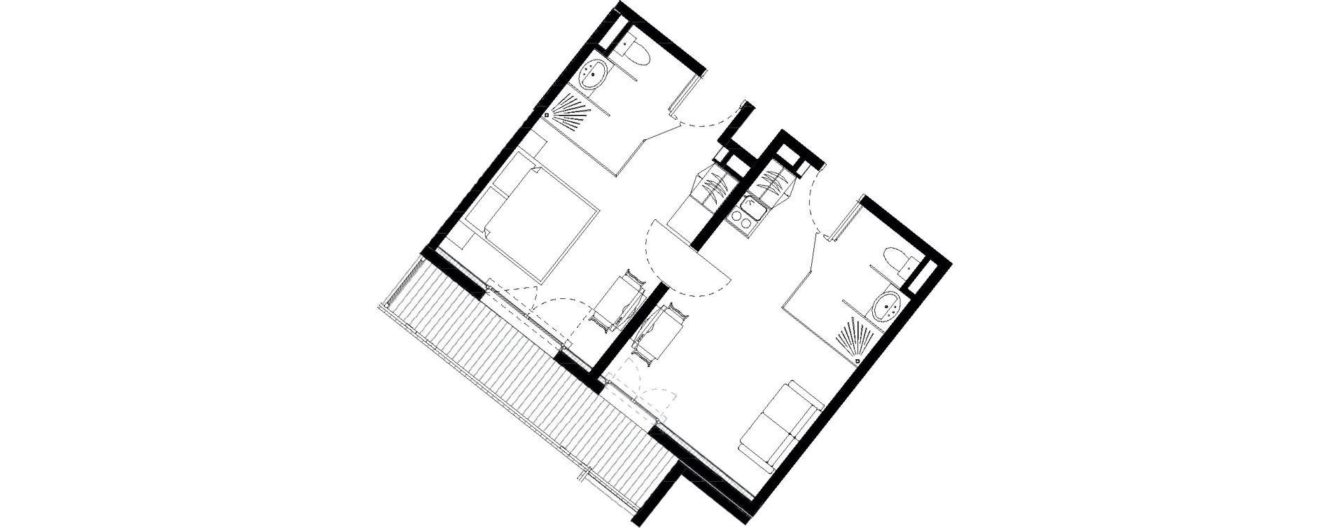 Appartement T2 de 41,48 m2 &agrave; Vars Les claux
