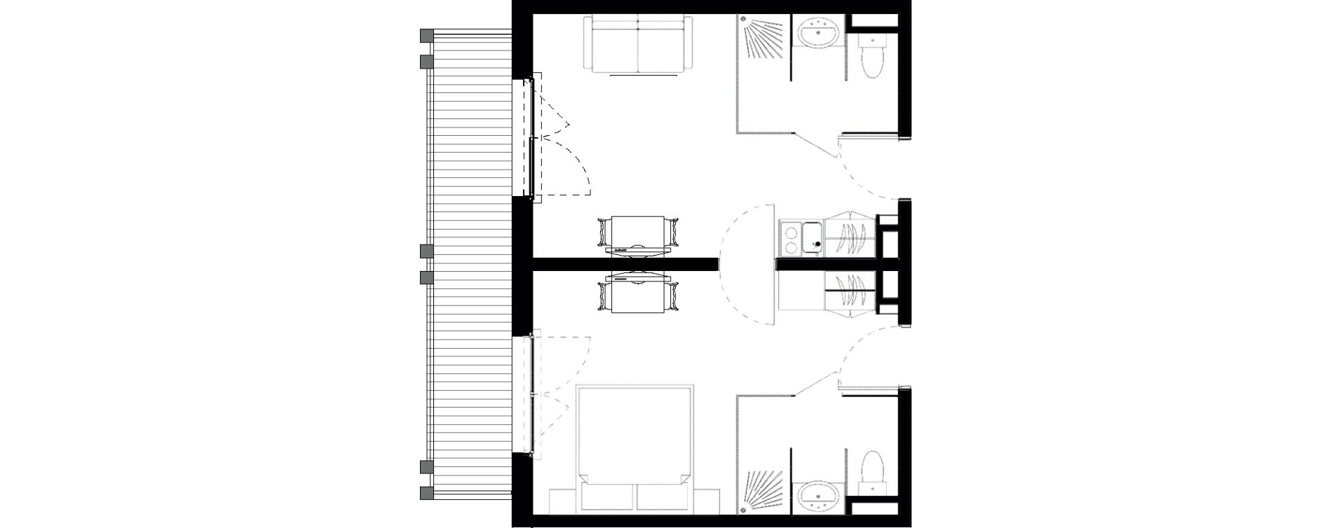 Appartement T2 de 42,42 m2 &agrave; Vars Les claux