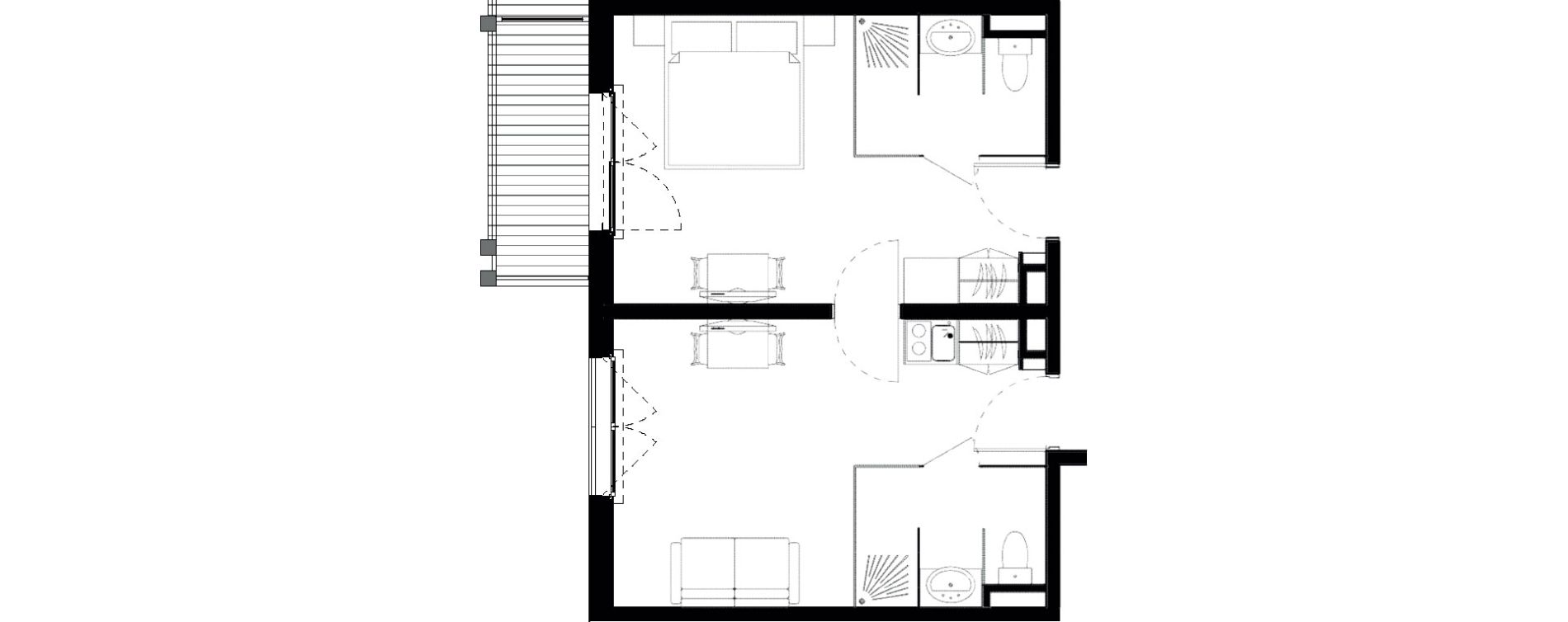 Appartement T2 de 42,42 m2 &agrave; Vars Les claux