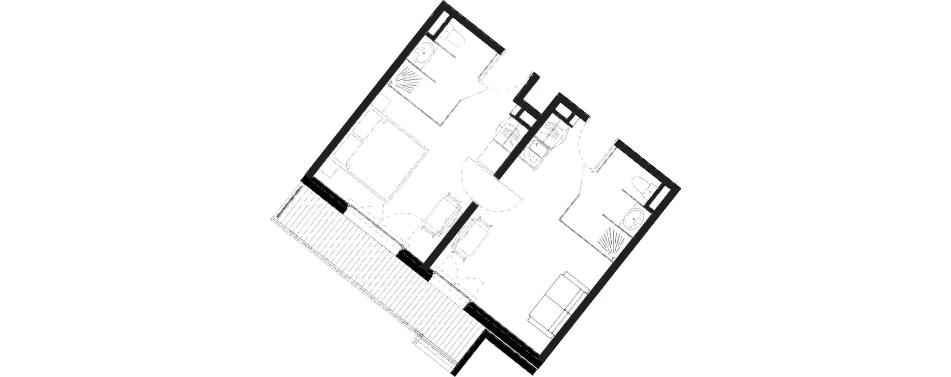 Appartement T2 de 41,79 m2 &agrave; Vars Les claux