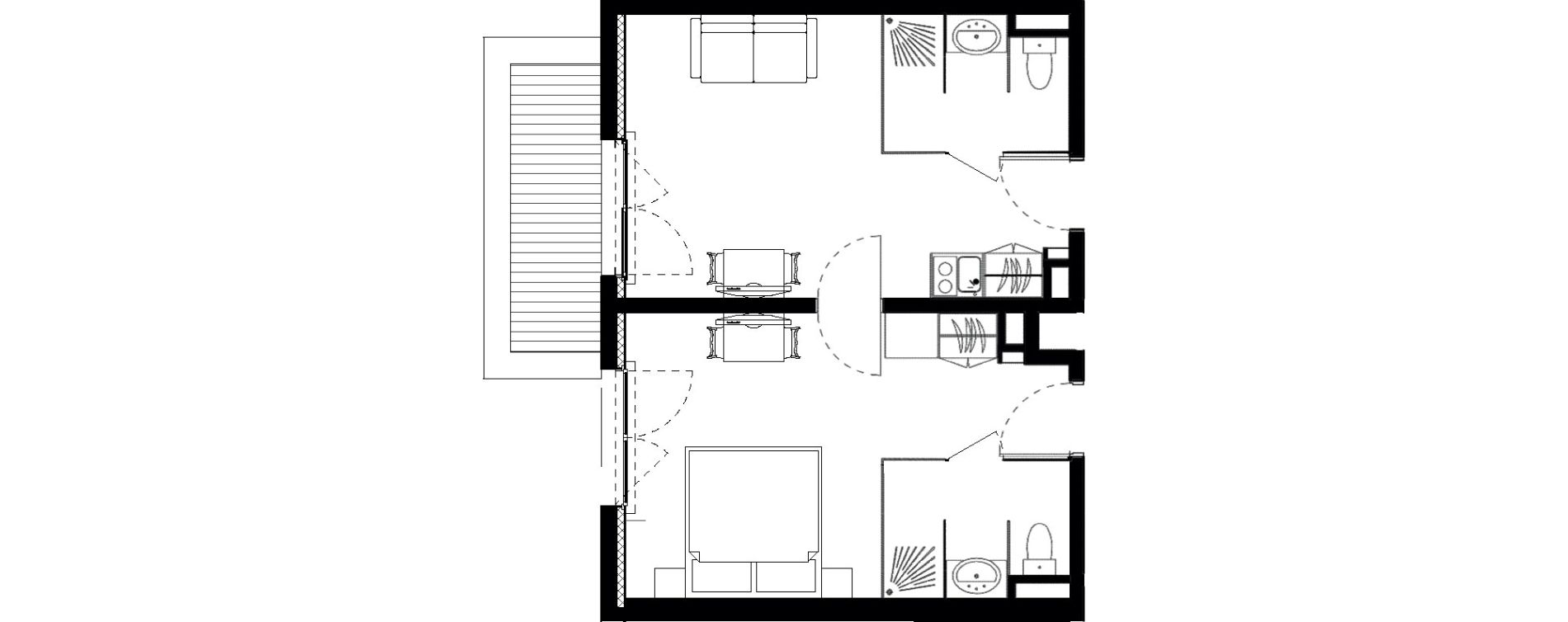 Appartement T2 de 44,00 m2 &agrave; Vars Les claux