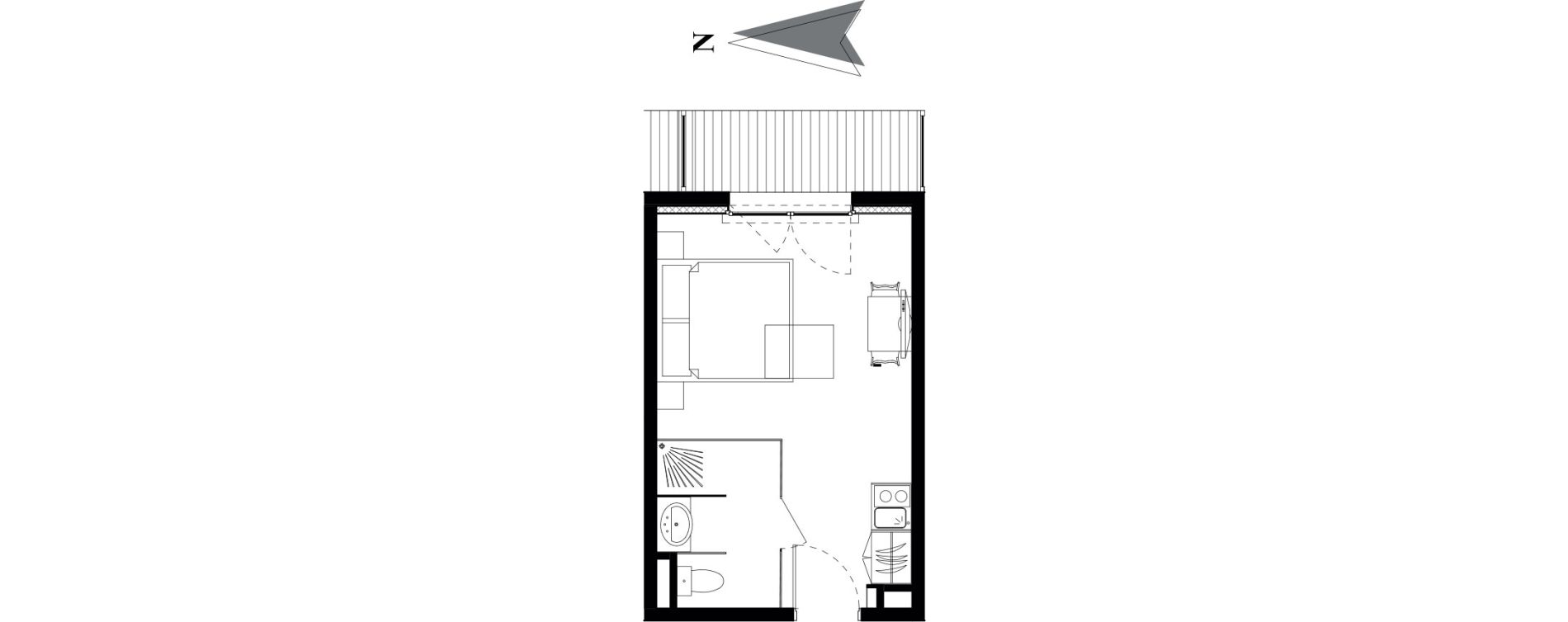 Appartement T1 de 21,84 m2 &agrave; Vars Les claux