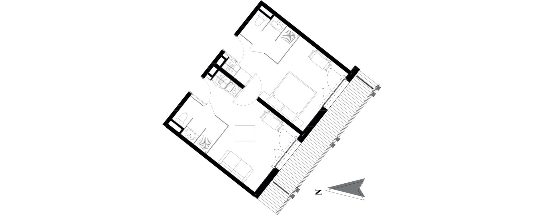 Appartement T2 de 42,32 m2 &agrave; Vars Les claux