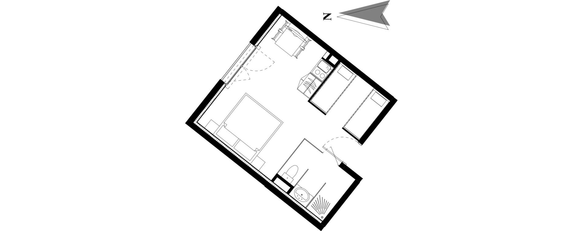 Appartement T1 de 27,50 m2 &agrave; Vars Les claux