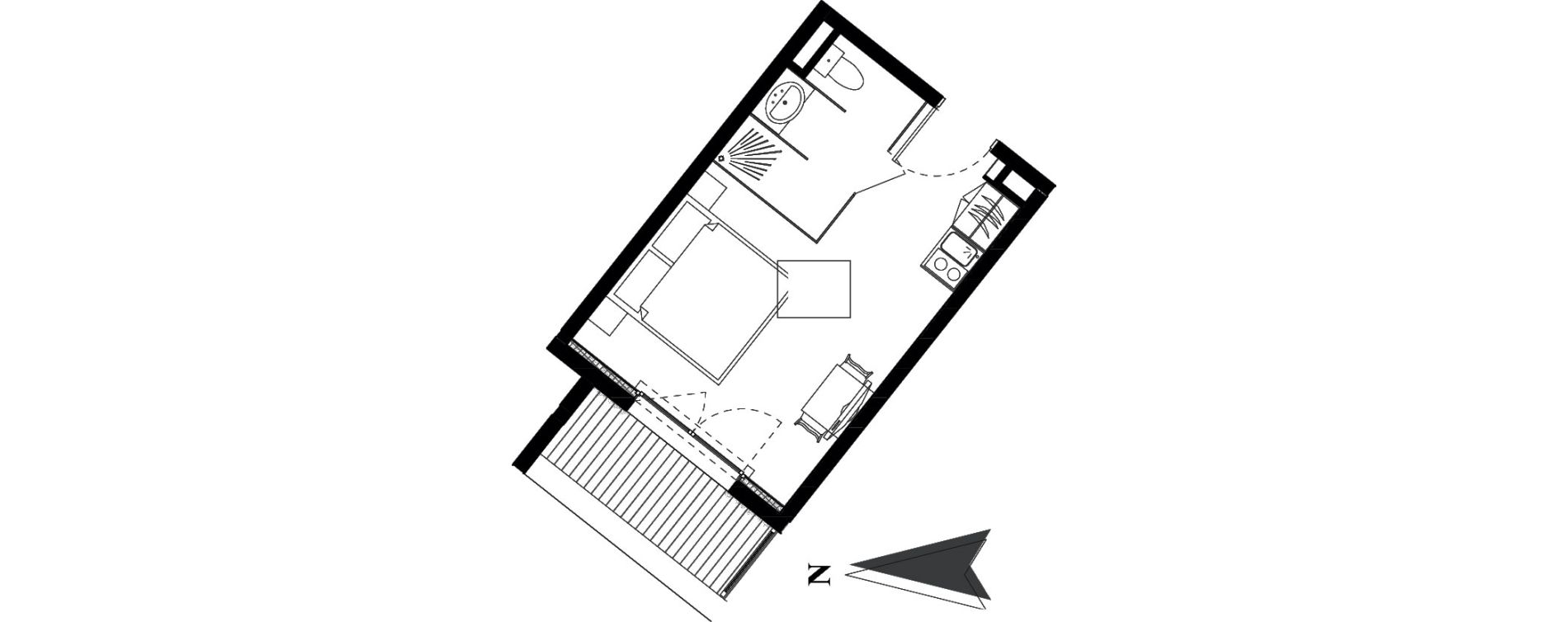 Appartement T1 de 21,11 m2 &agrave; Vars Les claux