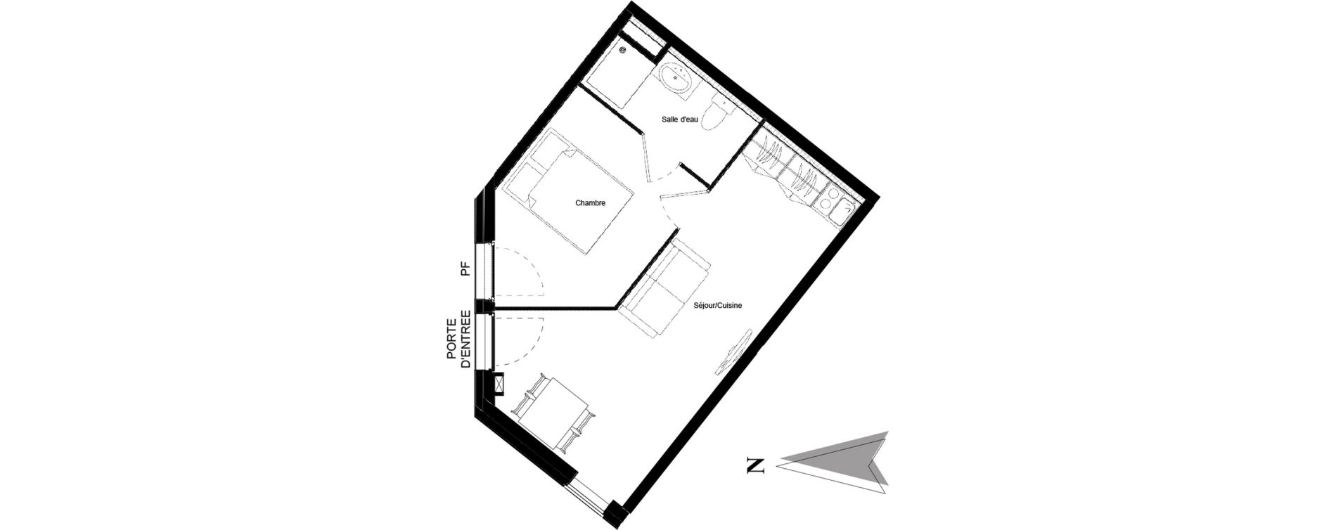 Appartement T2 de 33,18 m2 &agrave; Vars Les claux