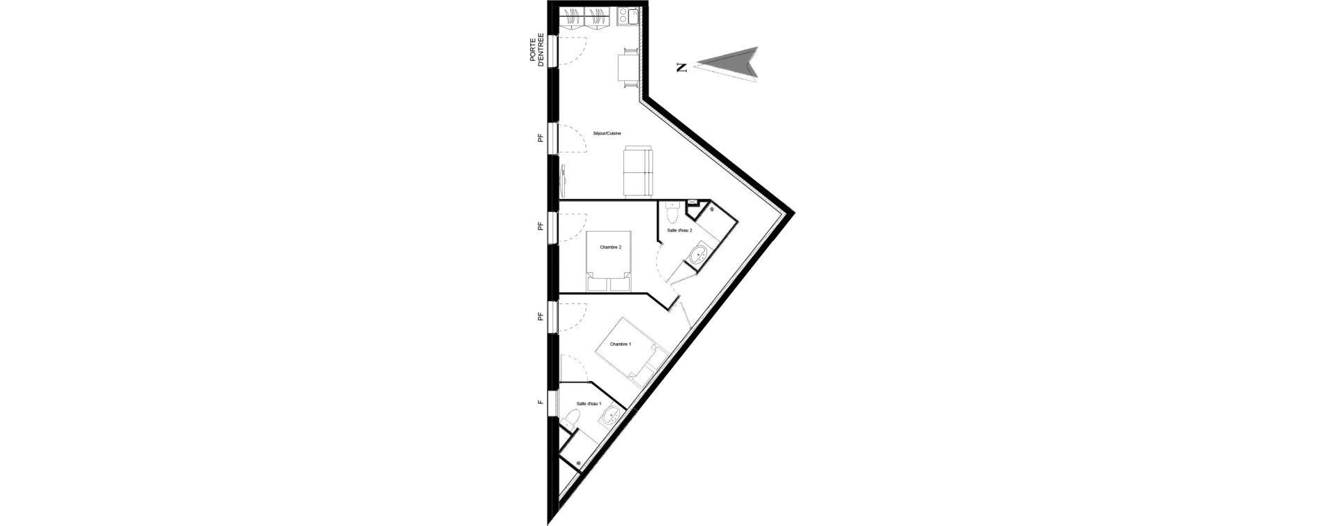 Appartement T3 de 54,38 m2 &agrave; Vars Les claux