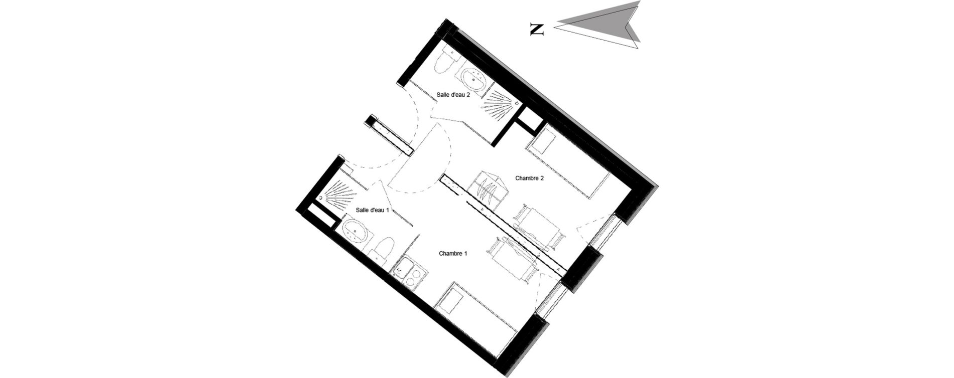 Appartement T2 de 27,29 m2 &agrave; Vars Les claux