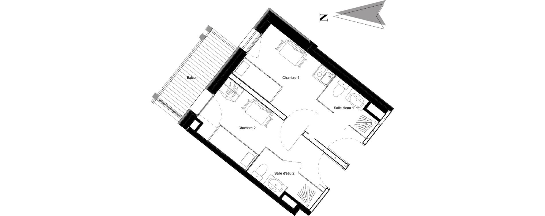 Appartement T2 de 27,29 m2 &agrave; Vars Les claux