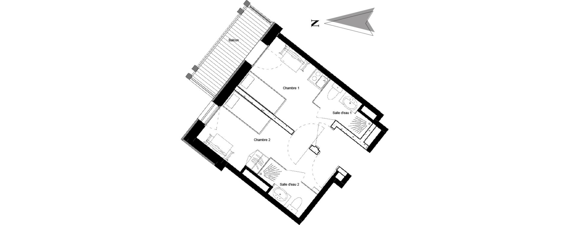 Appartement T2 de 24,13 m2 &agrave; Vars Les claux