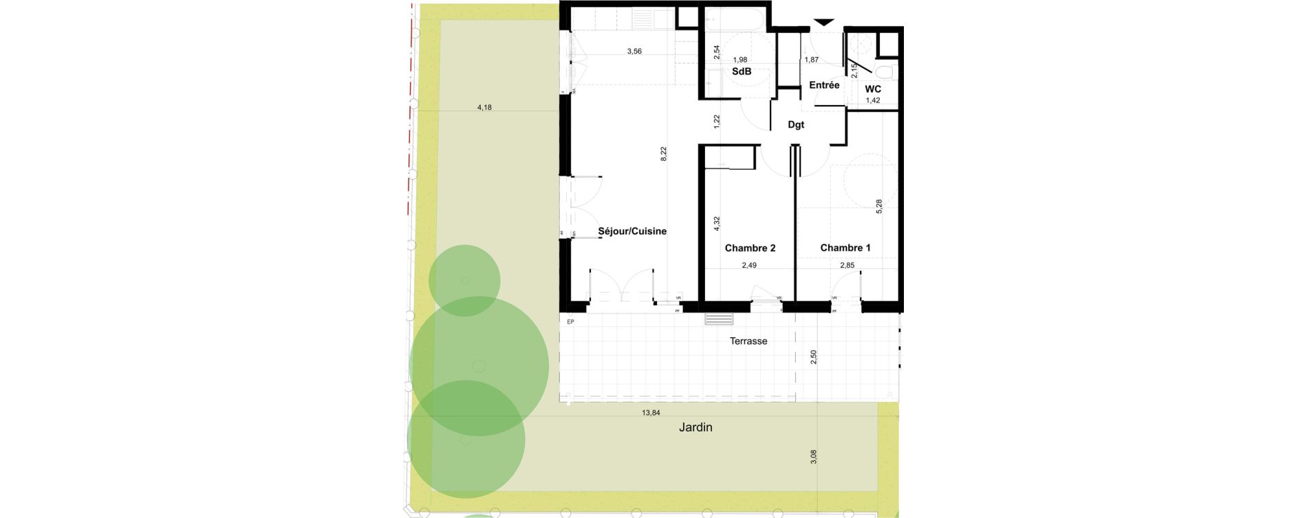 Appartement T3 de 68,87 m2 &agrave; Bormes-Les-Mimosas Centre