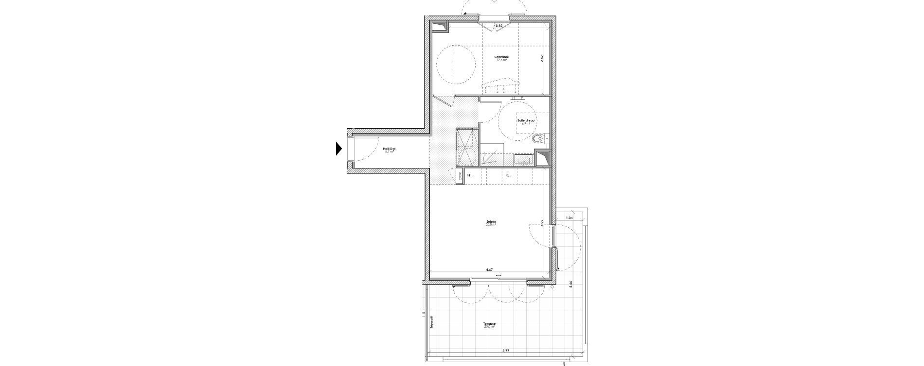 Appartement T2 de 48,20 m2 &agrave; Bormes-Les-Mimosas Bormes les mimosas le pin