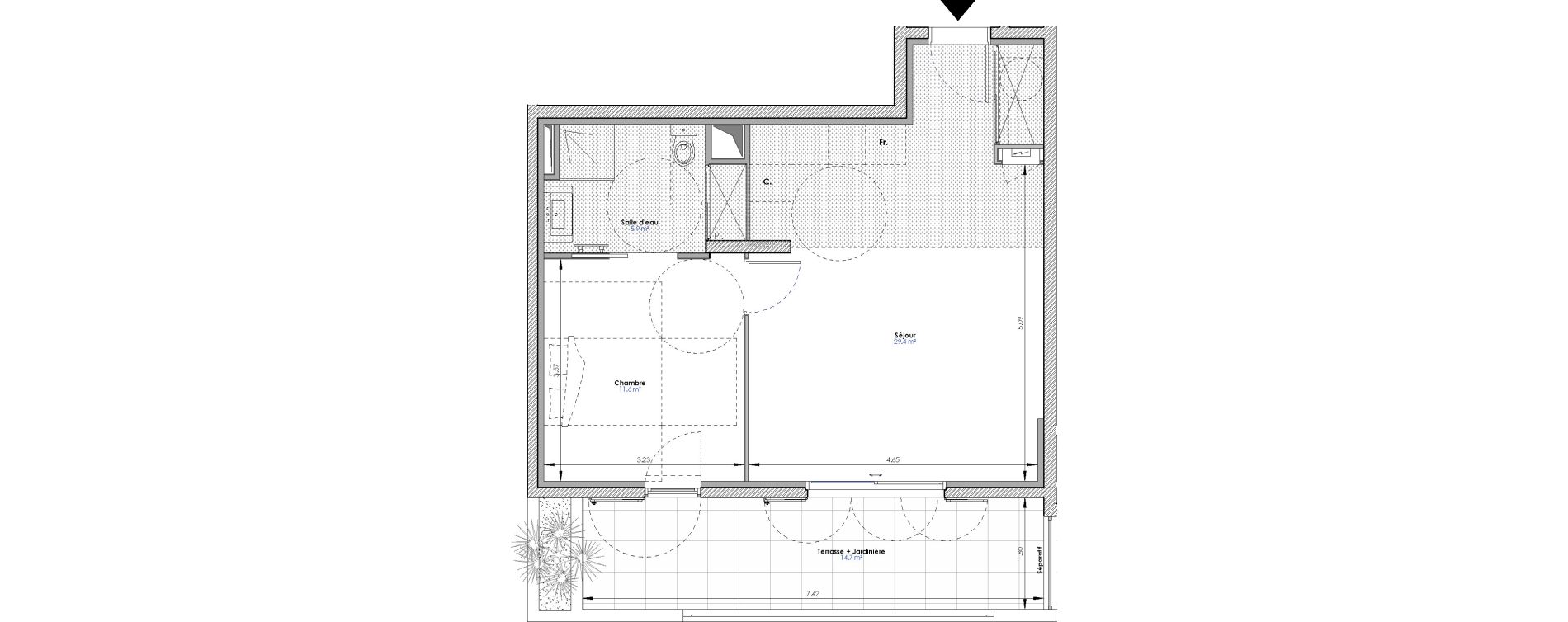 Appartement T2 de 46,90 m2 &agrave; Bormes-Les-Mimosas Bormes les mimosas le pin