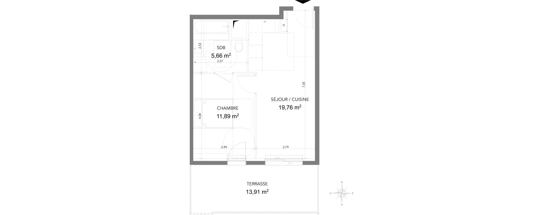 Appartement T2 de 37,31 m2 &agrave; Bormes-Les-Mimosas Bormes les mimosas le pin