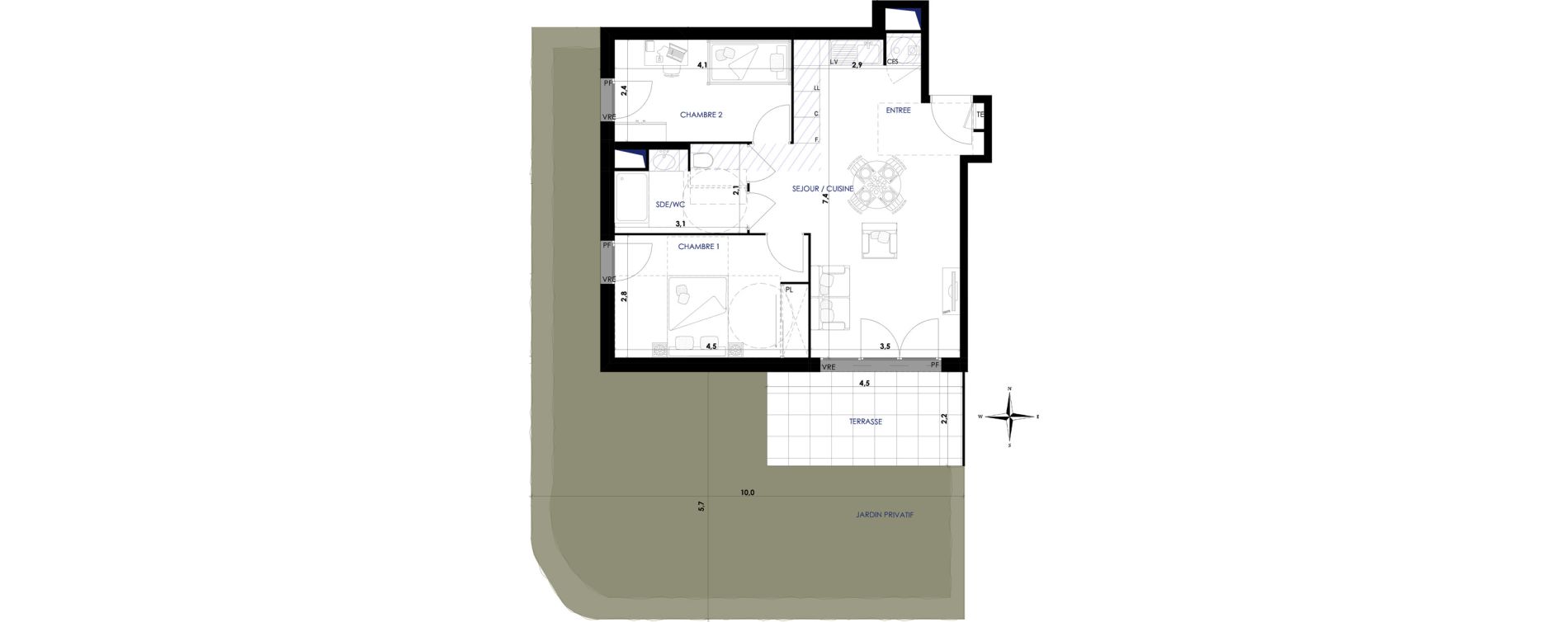 Appartement T3 de 56,30 m2 &agrave; Bormes-Les-Mimosas Pr&eacute; des boeufs